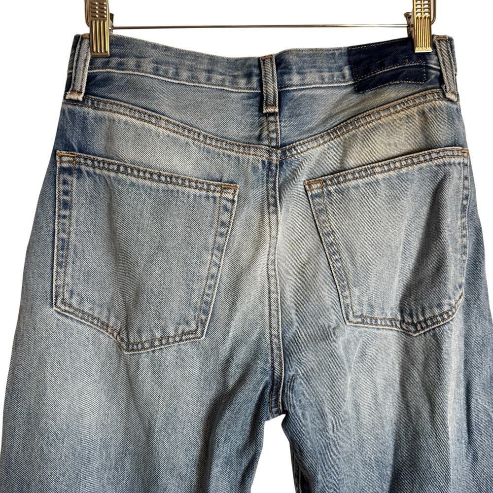 Etica Tyler Vintage Straight Leg 90s High Rise Light Blue Denim Jeans Size 25 - Picture 9 of 12